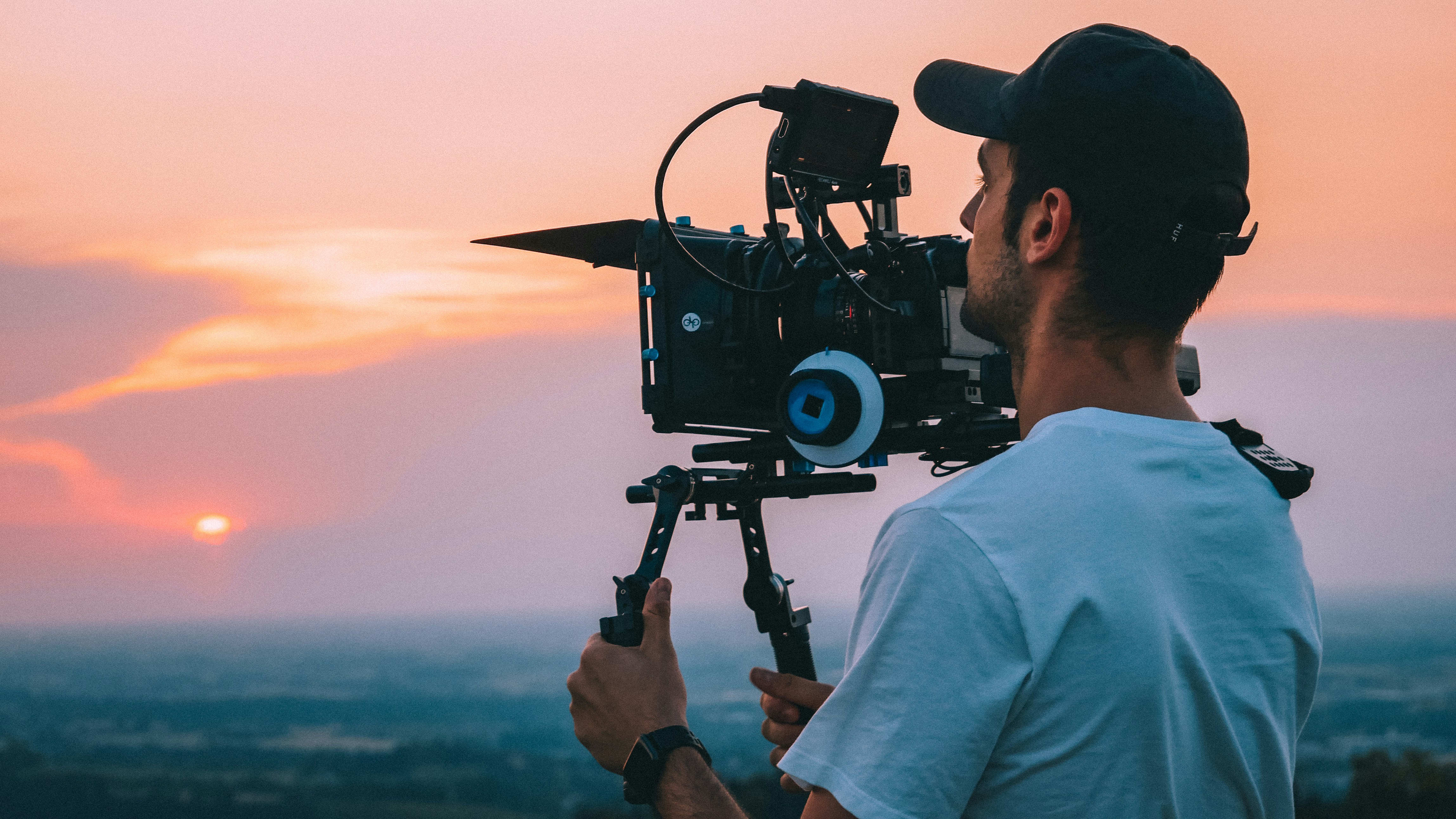 Filmmaker with camera